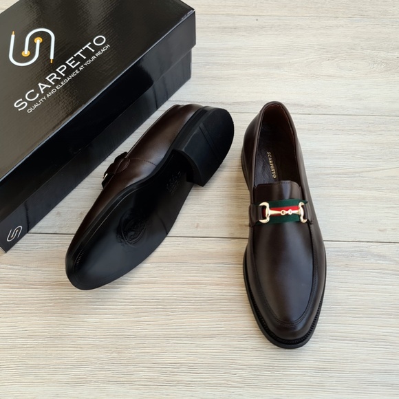 Brown Men\'s Leather Loafers main image 6